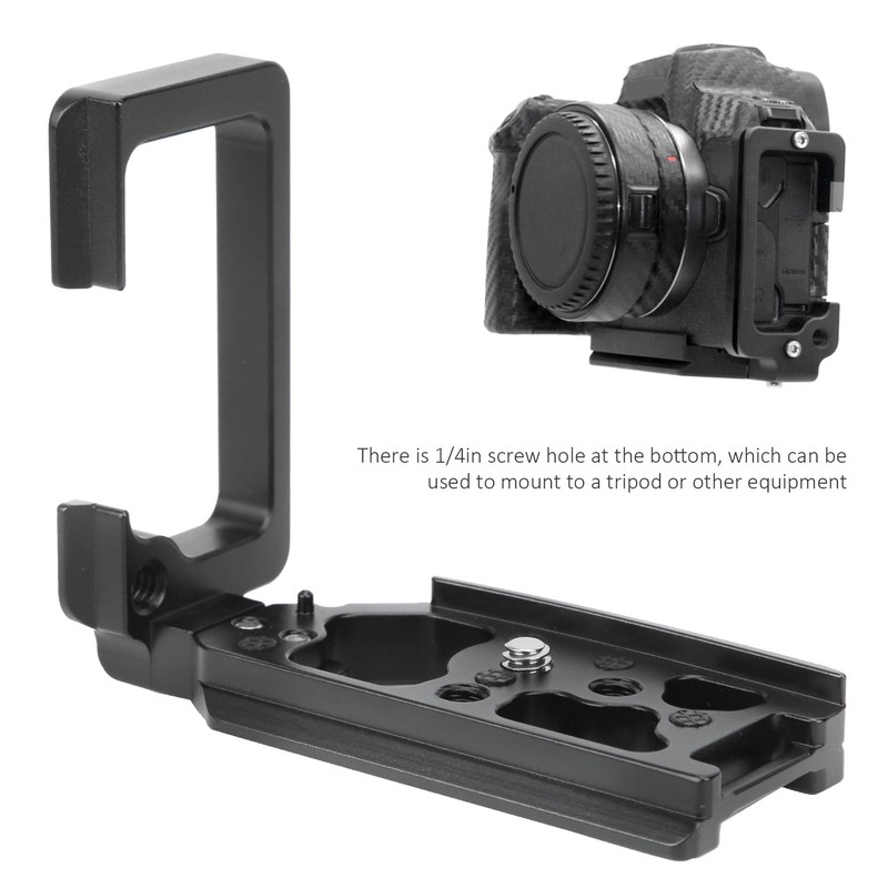 Aluminum Alloy Camera LShape Vertical Shooting Quick Release Plate for