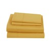 Brooklyn Loom Solid Cotton Percale Mustard King Sheet Set, Yellow