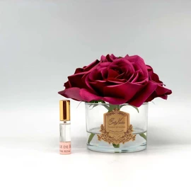 Cote Noire-Five Roses Carmine Red in Gold Badge Burgundy Box
