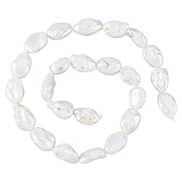 Hobbspring Baroque Pearl Bead Irregular Seashell Color Freshwater Pearl Beads