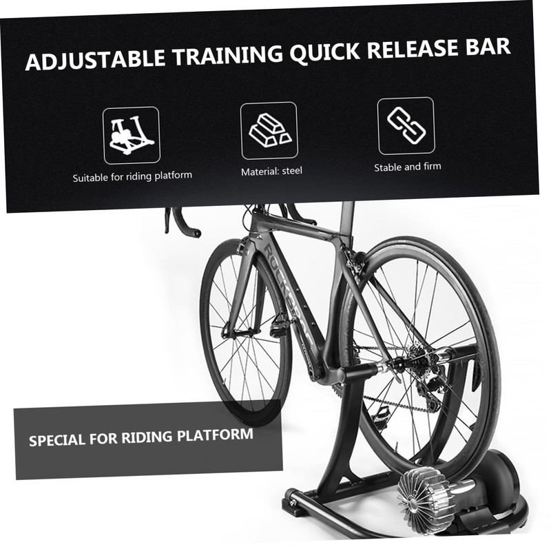 GRIRIW 2Pcs Quick Release Skewers for Trainer Bikes Durable Steel