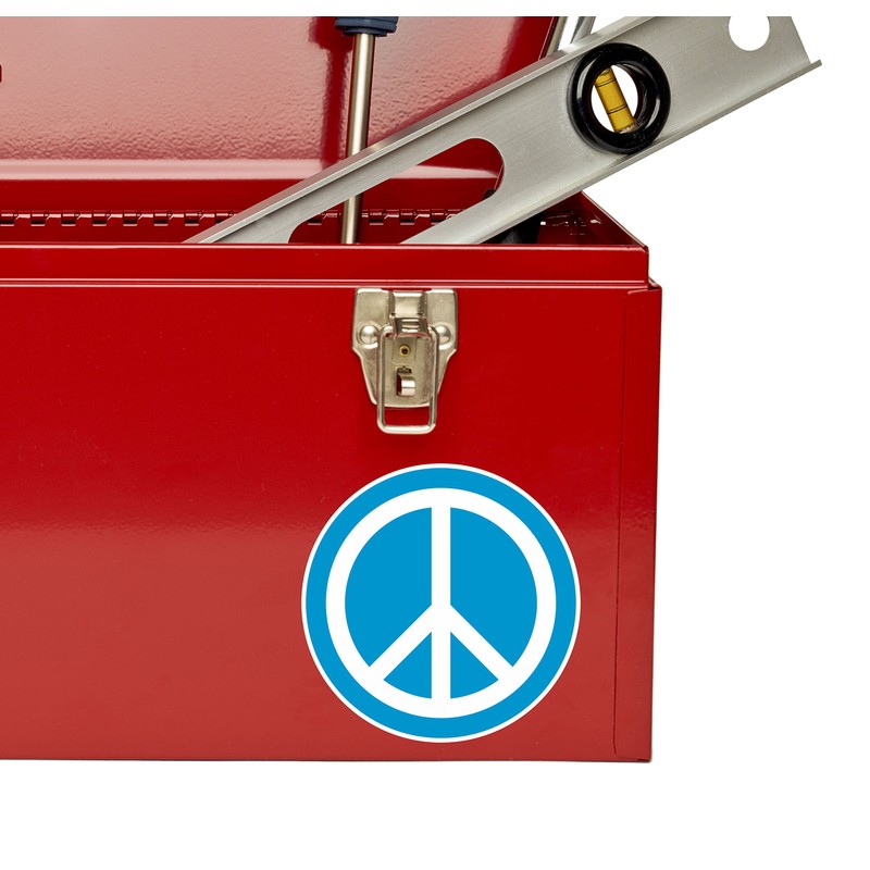 2 x 10cm Peace Vinyl Sticker Symbol Hippy Camper Van