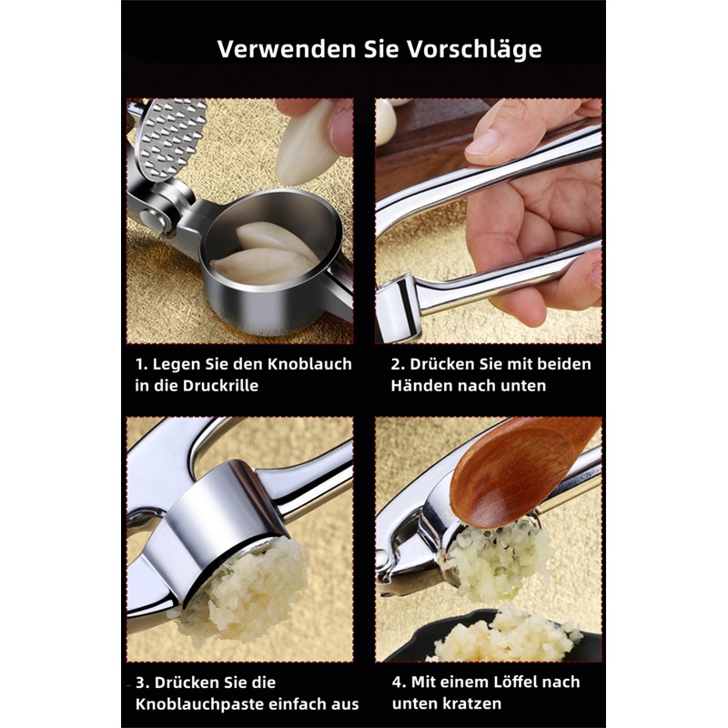 Garlic Press Stainless Steel - Garlic Press Kitchen Aid with