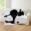 CafePress Retro Poodle Throw Blanket Super Soft Fleece Plush Throw