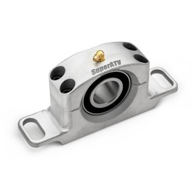 SuperATV Heavy Duty Cast Aluminum Carrier Bearing for Polaris RZR S 1000 (2016-2020) - Greaseable and Self Aligning!
