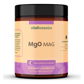 💊⚡ Magnesio Óxido | 200 Cápsulas | VitalBotanics | Energía, Músculos & Huesos Fuertes