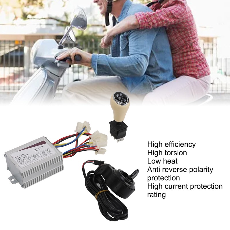 36V 350W Electric Bike Controller Set with Thumb Grip Forward