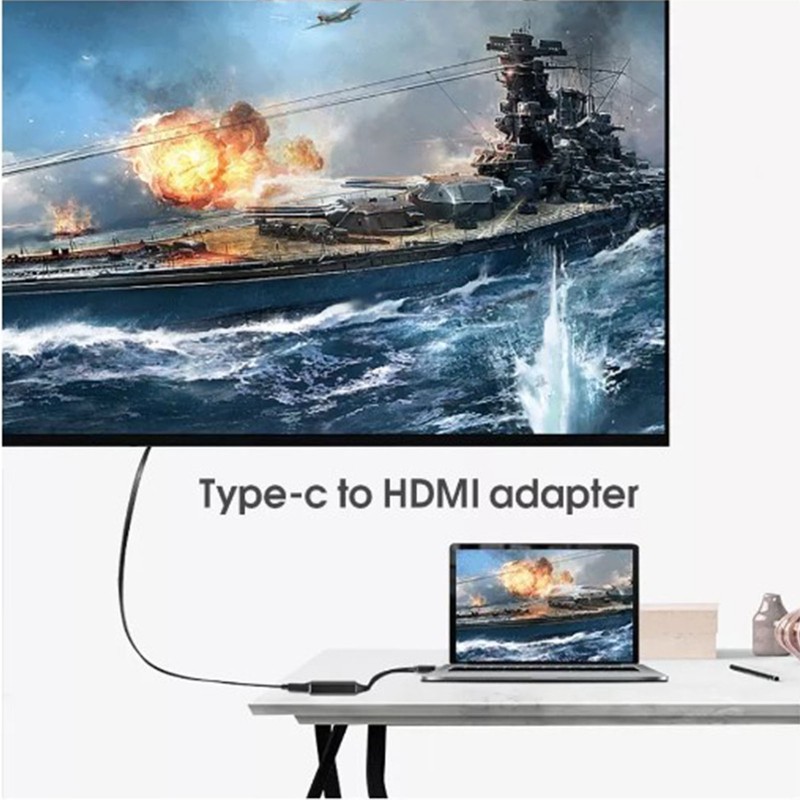 Type C to HD Multimedia Interface Adapter 4K Aluminum Alloy