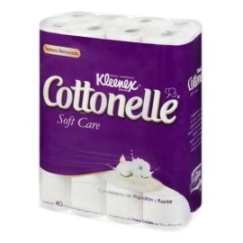 Papel higiénico Kimberly-Clark Kleenex Cotonelle doble hoja de 40 u