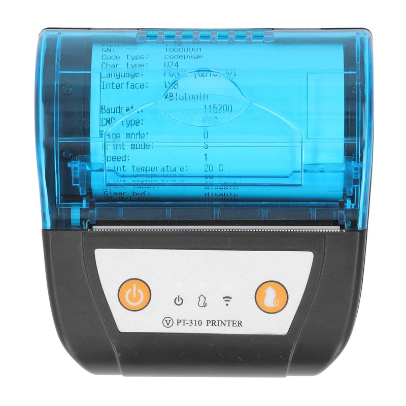 80mm Bluetooth Receipt Printer Portable Label Printer Wireless Thermal Printing