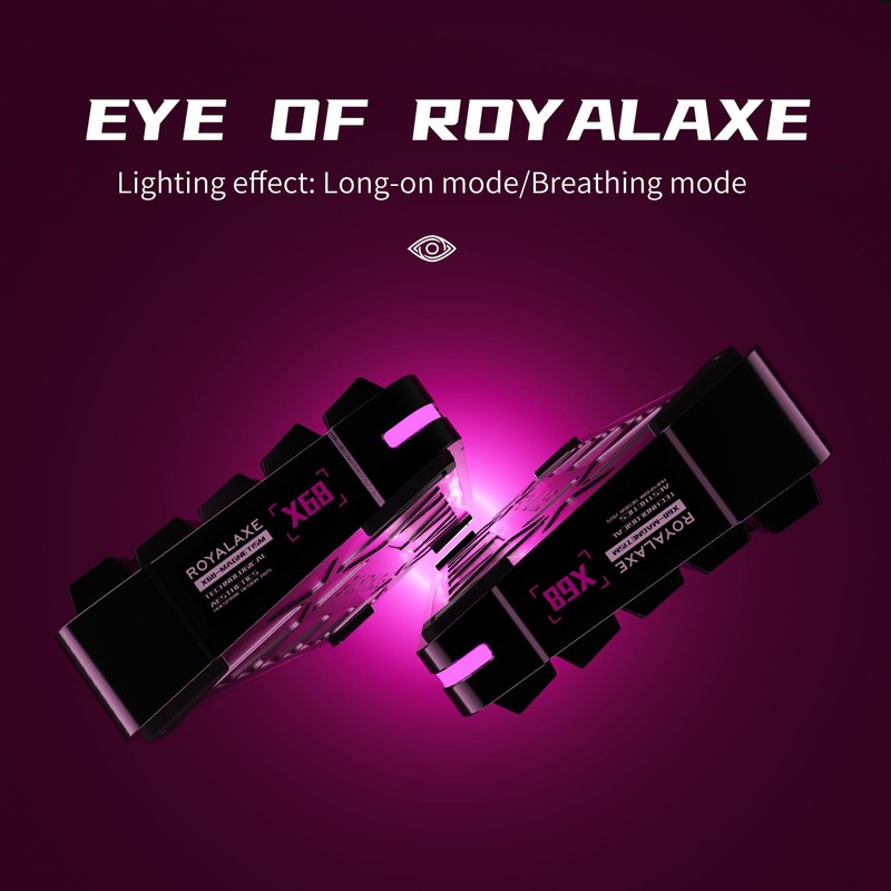 ROYALAXE X68 Wired Magnetic Switch Gaming Keyboard, Mecha PBT Keycaps,