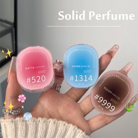 Grospe 3 Packs Solid Balms Set Solid Perfume Portable Pocket Balm Perfume Perfect for Travel Use Natural Fragrance Perfume for Men and Women, Each 0.12 Oz