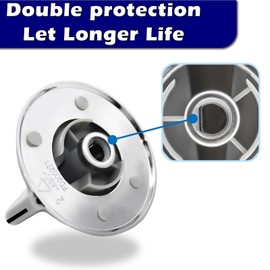 HPUY HPUY WH01X10462 Replacement Parts for GE Dryer Knob with Reinforced Metal Ring 2-Pack Replace GTWN3000M0WS EGD4600G7WW DRSR483GG0WW