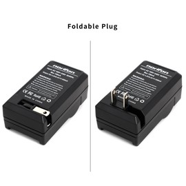Norifon LI-70B Wall Charger for Olympus D-700, D-705, D-710, D-715, D-745, FE-4020, FE-4040, FE-5040, VG-110, VG-120, VG-130, VG-140, VG-145, VG-150, VG-160, X-940, X-990 and More with Foldable Plug