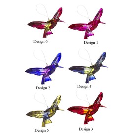 Ganz Crystal Expressions Ornament - Hanging Two-Toned Hummingbirds (Green/Blue)