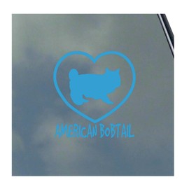 American Bobtail I Love My Vinyl Sticker Decal Cat