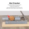 VIFERR Stainless Steel Nutcracker Mechanical Nutcracker Nut Opener with Wood