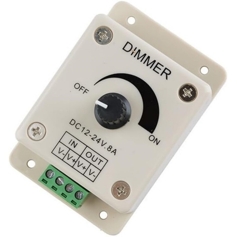 MTDELE 3Pcs 12v LED Dimmer DC 12-24V LED dimmer Switch