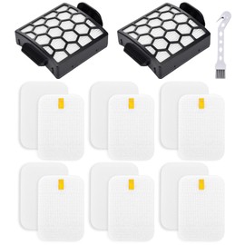 Leadaybetter Filter Replacement for Shark Rotator NV255 Vacuum, Navigator Pet Plus ZU55 NV150 NV151 NV251, Zero-M Self-Cleaning Brushroll Pet Pro ZU102 ZU60 ZU62 ZU62C, Part # 1238FT60 & 1239FT60