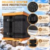 Winter Beehive Wrap for 2 Deep Boxes – Adjustable 600D