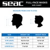 Seac Libera Full Face Snorkeling Mask with Quick Release Buckles,
