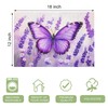 Butterfly Lavender Summer Placemats Set of 6, 12x18 Inch Spring