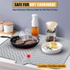Luxet Silicone Dish Drying Mat with Built-in Drain Lip -