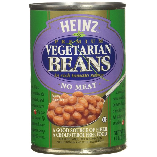 Heinz Vegetarian Beans in Tomato Sauce, 16 oz, 6 pk
