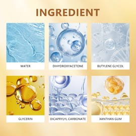 LMDGDS Self Tanning Lotion, Self Tanning with Natural Tan DHA, Moisturising & Vegan, No Artificial Fragrances - Dark, 120 ml