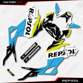 Factory EFX Repsol Graphic Sticker kit fits Honda Grom 2017 2018 2019 2020 MSX125 Blue