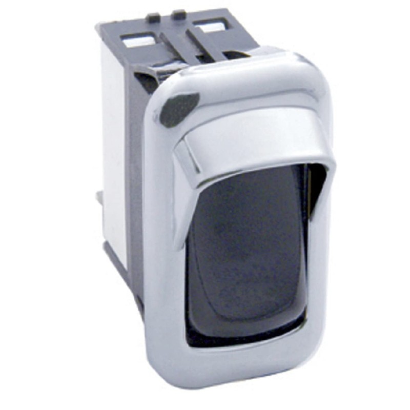 Chrome Plastic Rocker Switch Bezels with Switch Guard (3 Pack)