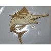 DC Maker Labs Wooden Marlin Swordfish Engraved Wall Art 8x6