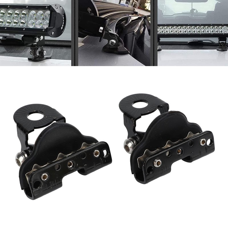 LED Light Bar Mounting Bracket, 2PCS Universal Adjustable Engine Hood