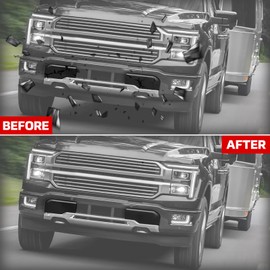 Front Bumper Guards Pads for Ford F150 2024 2025, Front Left Driver & Right Passenger Side Bumper Guard Pad Cap Inserts End Cover for Ford F150 2024 2025 Accessories