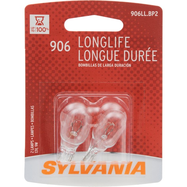 OSRAM Sylvania 906 Long Life Miniature Bulb (Contains 2 Bulbs)