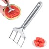 BOXOB Watermelon Fork Cutter Slicer, Stainless Steel Watermelon Cutting Tool