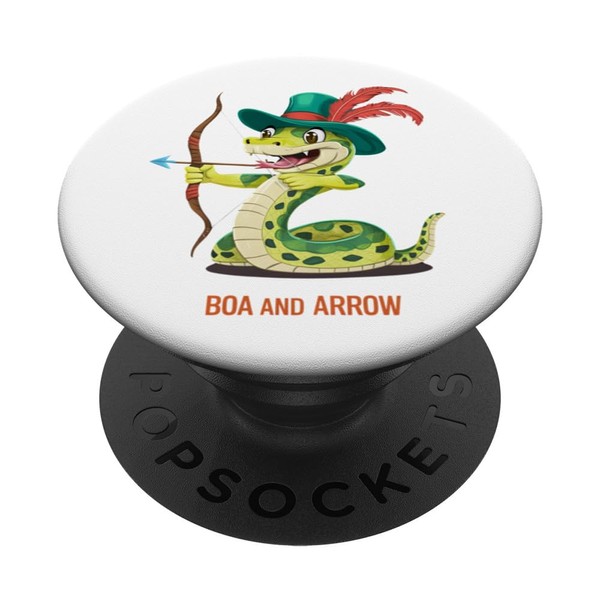 Fun Snake Game with Boa and Arrow, Archery PopSockets with