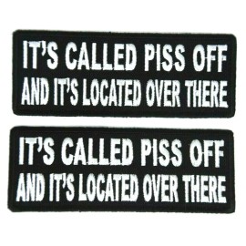 ivamis trading Its called piss off & its located over there patch christmas  gift 1211 iron on