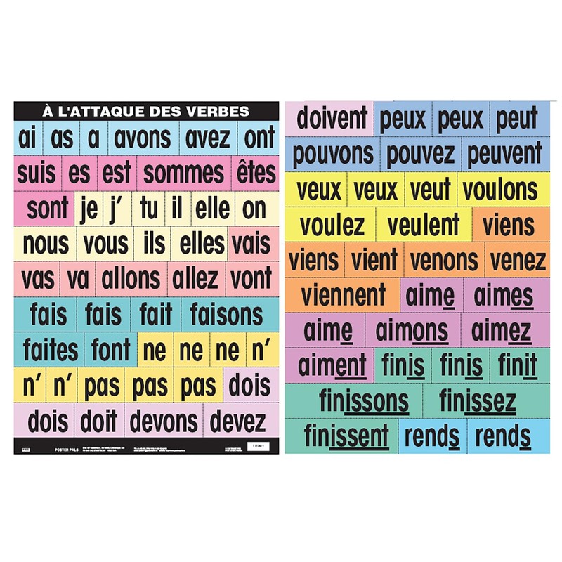 French Verb Cards and Teaching Guide