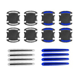 16 Pieces Car Door Reflective Stickers, Car Door Handle Stickers, Car Door Handle Protective Film, Car Door Handle Protective Stickers, Car Film Blue, Car Door Reflective Stickers