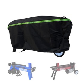 Electric Log Splitter Cover Small 420D Waterproof Oxford Cloth Night Reflective Strip Safety 39.4L×13.7W×19.7H for 5 to7 ton Gas or Electric Log Splitters Weather Protection With Storage Bag (5-7 TON)