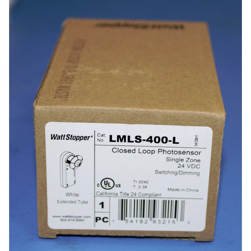 Watt Stopper LMLS-400-L Closed Loop Single Zone DLM photosensor w/extended