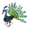 Metal Peacock Statue Realistic Easy DIY Assembly Beautiful Peacock Statue