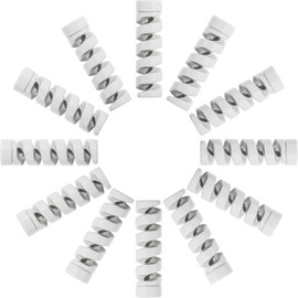 Jetec 12 Pieces Highly Flexible Silicone Micro USB Protector, Mouse Cable Protector, Suit for All Cell Phones, Computers and Chargers (Gray)