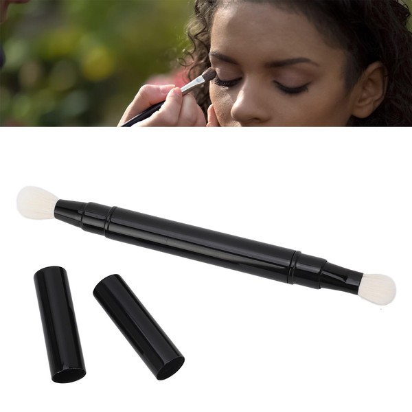 Portable Dual Eyeshadow Brush, Retractable Eye Makeup Brush and Double