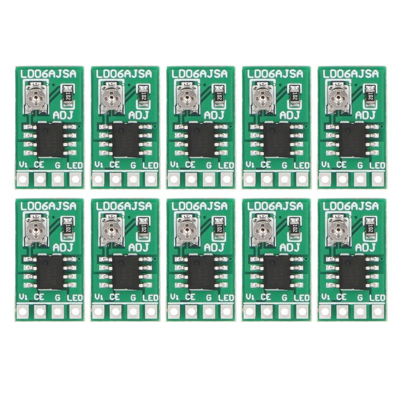10PCS Constant Current Adjustable Module 30‑1500MA 3V 3.3V 3.7V 4.5V