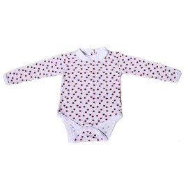 Ventilkappenkönig Baby Organic Cotton Bodysuit Pyjamas Romper Toddler Newborn Set of 1 2 3 for 0-24 Months, 2-piece body ladybird