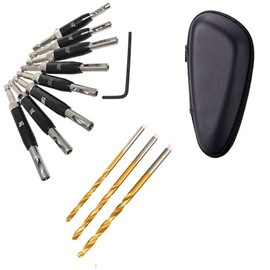 GORCHEN Self Centering Drill Bit Set (Middle Black)
