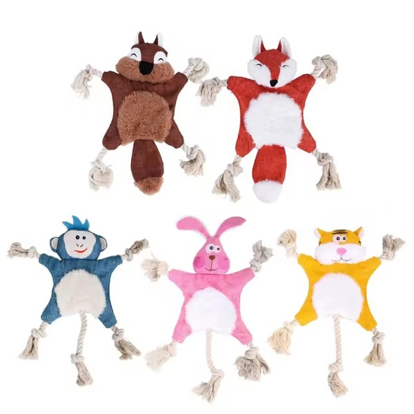 Dog Playtime Multipack - Rope & Plush Chew Toys in