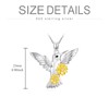 Dralox Hummingbird Necklace, Daisy Pendant S925 Zircon Jewelry Gifts for